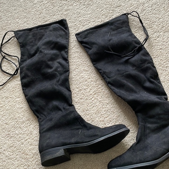 Shoes Flat Over The Knee Suede Boot Poshmark